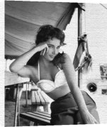 Celebrity Image art print - Elizabeth Taylor poster