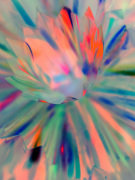 Fiery tulip art print