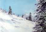 The Ski giclee art print