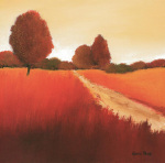 Scarlet Landscape I art print