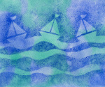 Boats n Waves art print