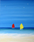 Coloured Sails at Cowes art print