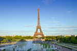 Eiffel Tower PARIS with Fontains giclee art print