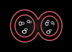 Infinity Symbol - Red Optic giclee art print