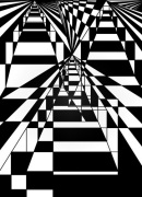 Inversion II - Black and White giclee art print