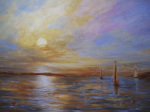Lighthouse Sunset art print