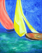 Sailing at Southampton giclee art print