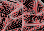Spinning Cube - Red Optic giclee art print