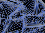 Spinning Cube - blue optic giclee art print