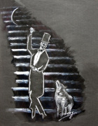 The Gentleman and the Wolf giclee art print