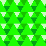 Triangles - green giclee art print