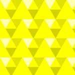 Triangles - yellow giclee art print