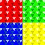 Triangles giclee art print