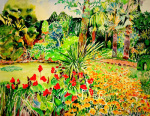 Walk in summer giclee art print