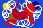 Wrestling with the Flying Spaghetti Monster giclee art print