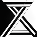 X Y Z - Black giclee art print