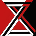 X Y Z - Red Opposite Black giclee art print