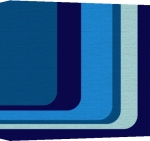 Erin Rafferty art print - Blue Lines poster