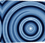 Erin Rafferty art print - Blue Swirl poster