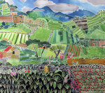 Cabbages and Lilies, Solola Region, Guatemala, 1993 giclee art print