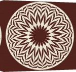 Choc Geo canvas art print