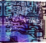 Erin Rafferty art print - Digital Blues poster