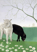 Donkeys and Daisies giclee art print