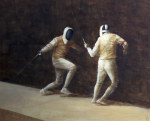 Fencing art print