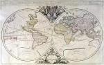 Geo-Hydrographic Mappamonde giclee art print