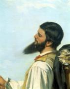 La Rencontre or Bonjour Monsieur Courbet, 1854 (Detail) giclee art print