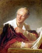 Portrait of Denis Diderot c.1769 art print