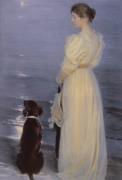 Summer Evening at Skagen, the Artist's Wife art print