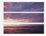 Erin Rafferty art print - Sunset Seas Triptych poster