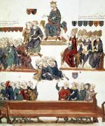The Trial of Robert d'Artois Count of Beaumont 1331 giclee art print