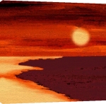 Erin Rafferty art print - Twilight Beach poster