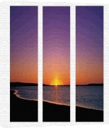 Erin Rafferty art print - Twilight Shore Triptych poster
