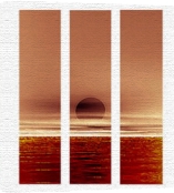Erin Rafferty art print - Veiled Skies Triptych poster