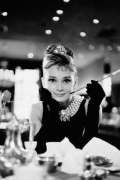 Audrey Hepburn (Breakfast at Tiffany's B&W) art print