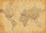 World Map (Vintage Style) art print