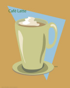 Cafe Late giclee art print