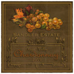 Chardonnay Wine Label giclee art print
