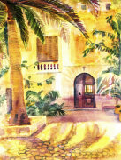 Courtyard giclee art print