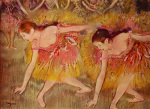 Dancers in pink giclee art print