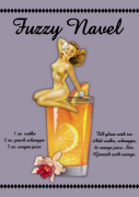Fuzzy Navel Cocktail giclee art print