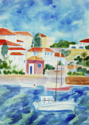 Greek Harbour giclee art print
