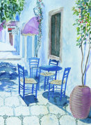 Greek Taverna giclee art print