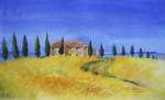 Il Cipressino, Tuscany giclee art print
