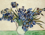Irises art print