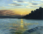 Sunset at the Bay giclee art print