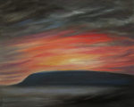 Sunset over Beachy Head giclee art print